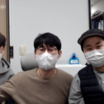 Korean team during a video call